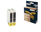  QUALITONER - 2 Cartouches Compatible pour EPSON T1811 XL T1811XL Noir (Pâquerette) pour Epson Expression Home XP-215 XP-215 XP-215 XP-215 XP-215 XP-2