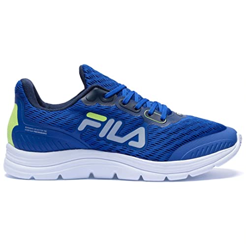 Tenis Fila Athlon, Infantil, Azul/Marinho/Limao, 36