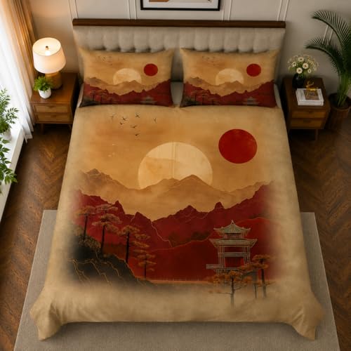 Image of 7D Digital Printed King Size Bedsheet with 2 Pillow Covers | Soft Premium Cotton Feel Microfiber Double Bed Bedsheet | Wrinkle Free & Fade Resistant | (Brown, KingSize-225x250CM)
