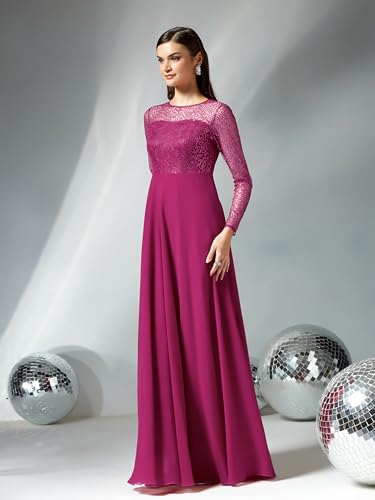 Image of Miss Chase Women's Long Sleeve Sequin Maxi Dress