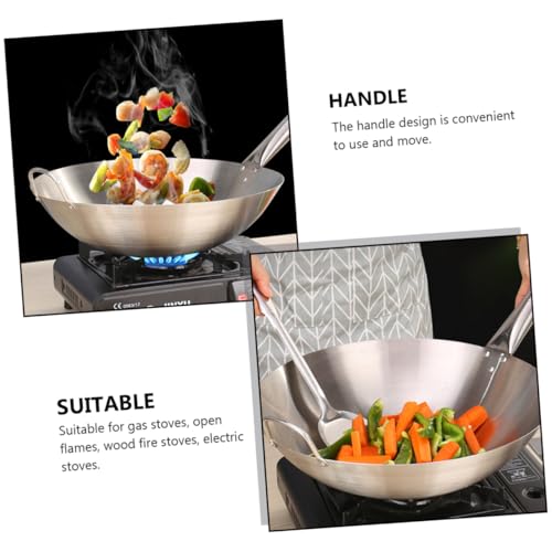 Wok de Acero Inoxidable con Mango Ergonómico Cabilock miniatura 5
