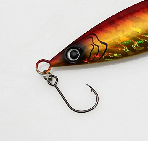 image for LikeFish 30pcs/Pack Inline Single Hooks Single Replacement Hooks for F