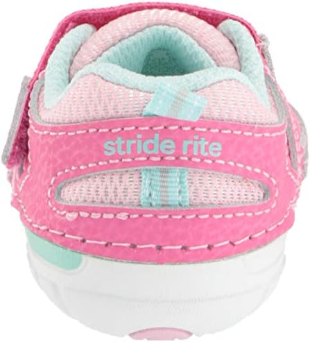 Stride Rite baby girls Soft Motion Adrian Athletic Sneaker, Light Pink, 3 Infant US | Image 2
