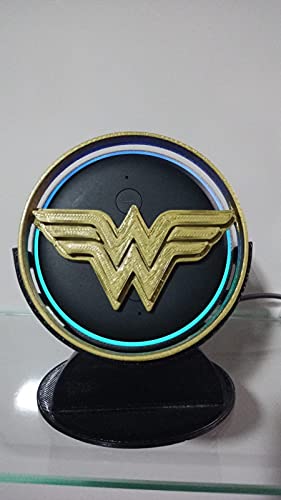 Suporte para Echo Dot 3 Alexa da Mulher maravilha Black Edition