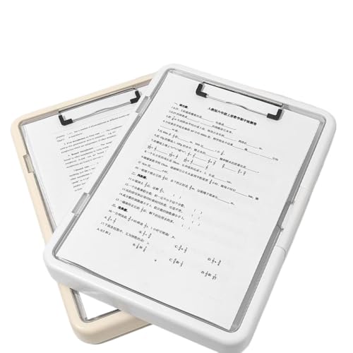 DancJulie テスト用紙収納 多機能学習教材 学生用 専用フォルダーパッド 収納ボックス ライティングボード 合板 (イエロー +ホワイト)