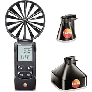 testo 417 set 1 - wing wheel anemometer with measuring funnels