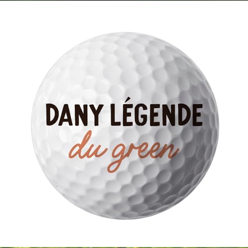 CADEAUX.COM - CADEAUX.COM - 3 Balles de Golf Personnalisées avec Message Prénom - Sport et Accessoires - Personnalisable - Cadeau Noel