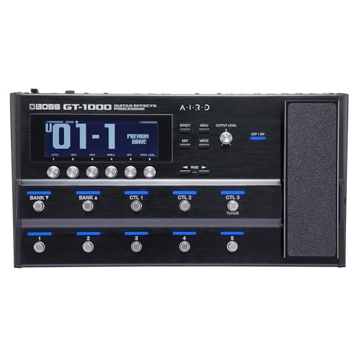 BOSS GT-1000 | El procesador de efectos de guitarra líder | Calidad de sonido insuperable | Amplis de guitarra superexpresivos creados con AIRD | Efectos BOSS integrados | Bluetooth incorporado