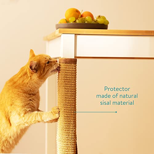 Miniatura 4 de Navaris Rascador De Gatos Para Patas De Mesa - Protector De Sisal Con Rascadores Para Gato - Alfombra Antiarañazos Para Pata De Mesas Sillas Sillón