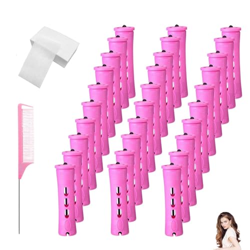 Set di 61 bigodini permanenti 0,75 cm, set completo, viola, grandi bigodini permanenti, belli e durevoli, adatti per capelli corti e lunghi