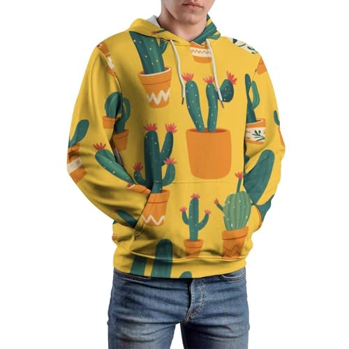 Sweatshirt pullover cactus de dessin animé manches longues pour l'automne - 6