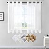 gardinen set modern Material: aus 100% Polyester, transparent, luftig und farbenfroh. Die Gardinenschals garantieren Privatsphäre, filtern das Licht gut und erbringen ein bequemes Gefühl.