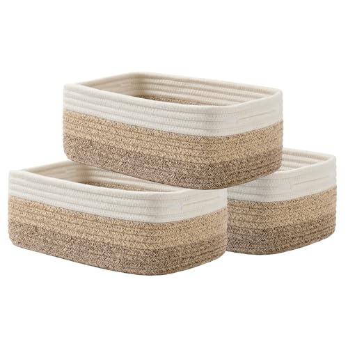 Small Woven Basket, 12 x 8 x 4.5 Inches, Storage