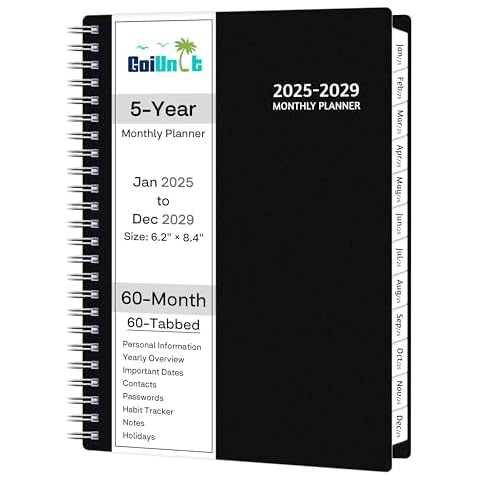 GoiUnlt 5-Year Monthly Planner Cover