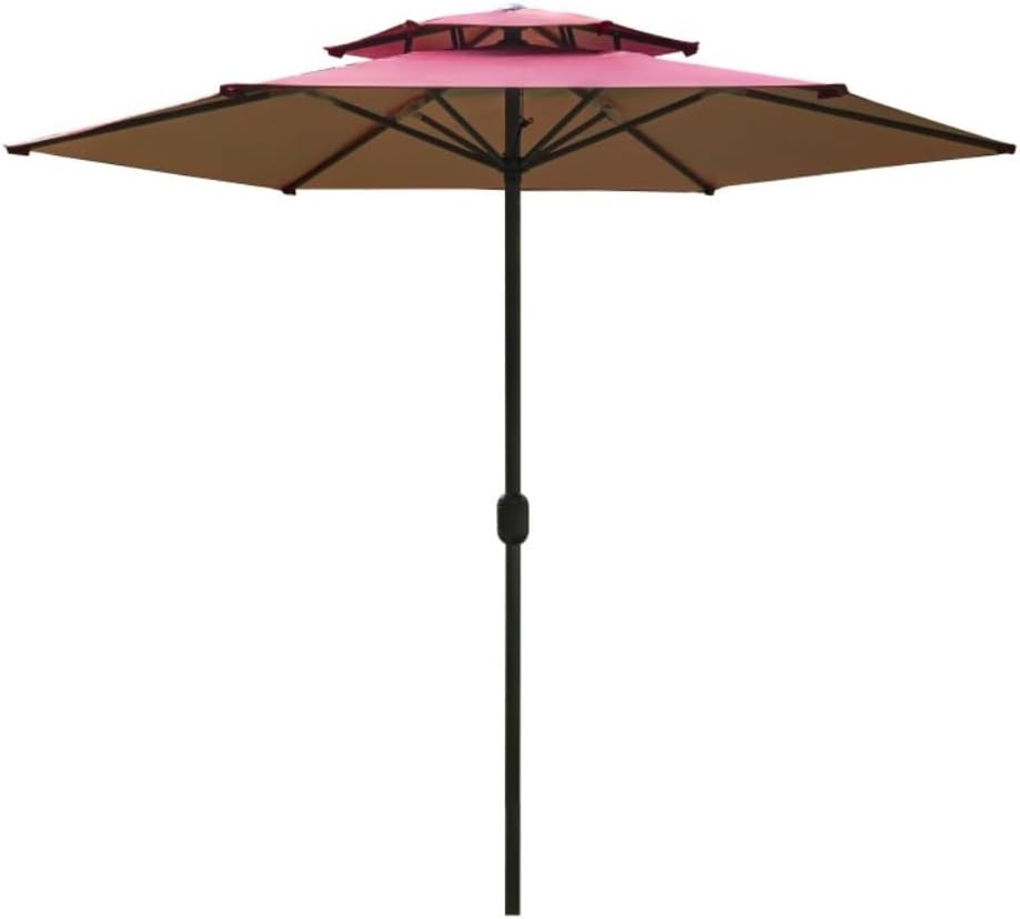 Outdoor Parasol 8.2ft Patio Umbrella Outdoor Market Umbrella UV Protection Outside Garden Pool Umbrella Patio Garden Umbrella(D-Without Base)