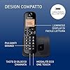 Panasonic KX-TGC250JTB Telefono Cordless Digitale per Anziani con Blocco delle Chiamate Indesiderate, Display di Facile Lettura, Vivavoce, Sveglia, Ricevitore Singolo, ID Chiamante, Nero