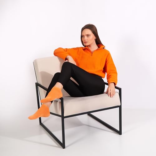 Happy Bamboo Premium Comfortable Bamboo Ankle Socks for Women & Men 6 Pairs, Low Cut Thin Sock, Odor Free&Stretchy (6-9,9-13)4