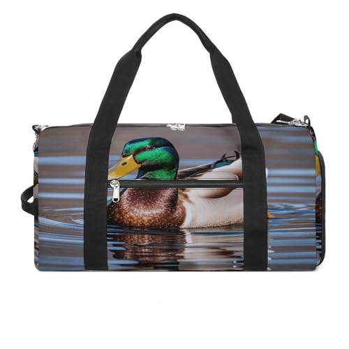 Sac de sport étanche mallard duck avec compartiment à chaussures ventilé