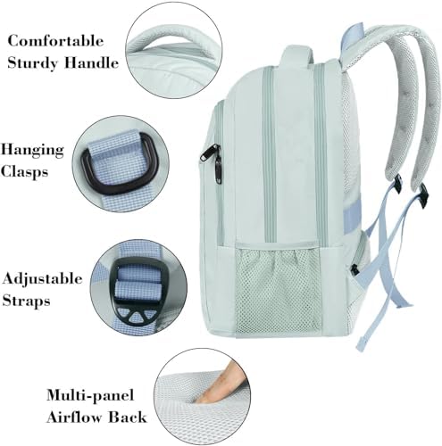 MATEIN Travel Laptop Backpack, Business Anti Theft Slim Sturdy Backpack | Anti Theft School bag, Water Resistant College Computer Bag Gift for Men & Women Fits 15.6 Inch Notebook, Grey - View 6