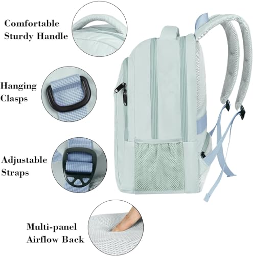 MATEIN Travel Laptop Backpack, Lightweight Anti Theft School Bookbag for Girls Boys and Students, Water Resistant 15.6 Inch Computer Bag Sturdy College Daypack Gift for Women