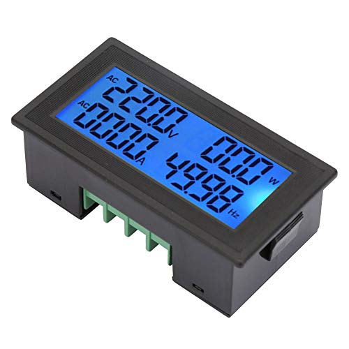 Image of Multi Function AC Voltmeter Ammeter 0~20A Backlight Digital Display 60~500V