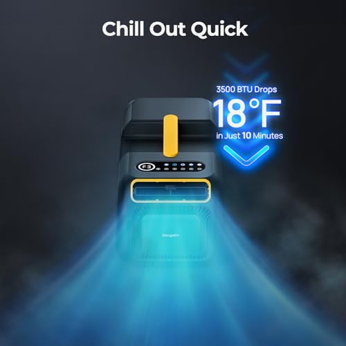 BougeRV Tent Air Conditioner, 3500BTU Portable Camping, Low Power Consumption, Portable AC for Outdoor Tent Camping, RVs or Small Rooms