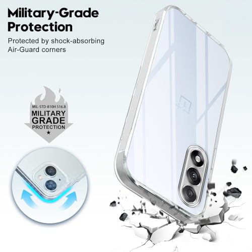 Image of Jkobi Back Cover for Oneplus Nord 5 (Silicone Clear Shockproof Case with Camera Protection | Soft and Flexible | Transparent)