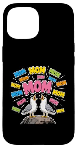 Seagull Mom Funny Mom Humor Baby Birds Mothers Day �X�}�z�P�[�X iPhone 15 �p