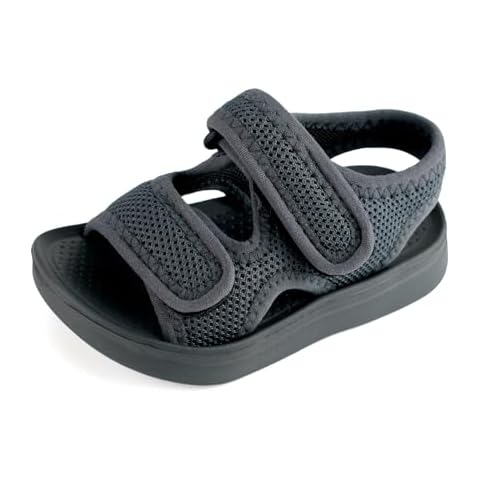 MK MATT KEELY Unisex Kids Summer Slide Sandals Baby Comfort Anti-Slip Open Toe Adjustable Walking Beach Shower Shoes for Boys Girls Cover