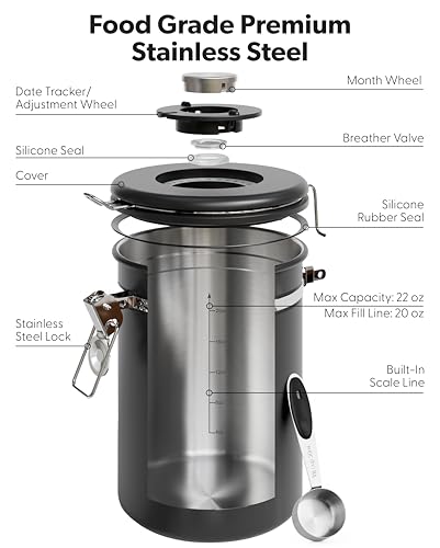 Veken Airtight Coffee Canister 22OZ