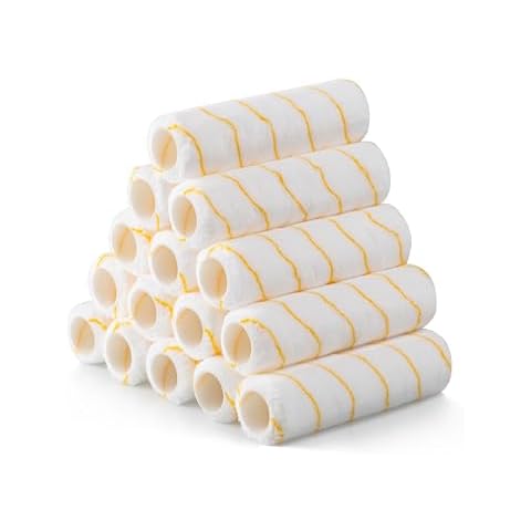 VOOMEY 9" Paint Roller Covers, Microfiber Paint Roller Covers 1/2 inch nap, Pack of15 Cover
