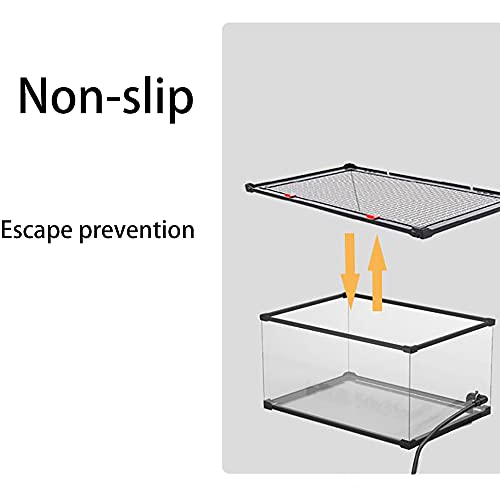 Groot reptiel glazen terrarium Reptiel glazen terrarium Amfibieën Tank Mini Habitat Kooien Waterschildpad tank voor slang schildpad spin - Afbeelding 5