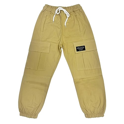Image of ZUYPSK Kids Girls Joggers Sweatpants Kids Cargo Loose Street Dance Running Pants with Pockets