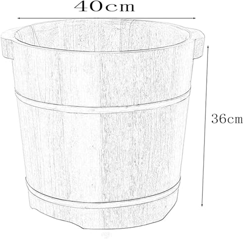 Cubo de Madera para Baño de Pies y Spa miniatura 2
