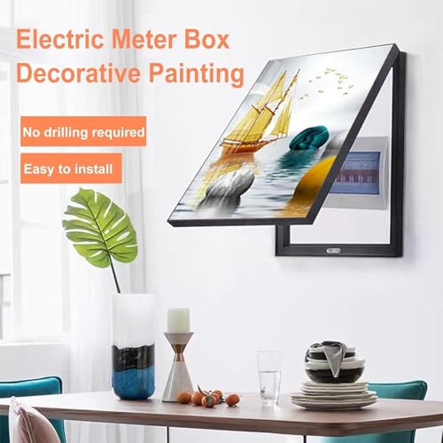 Couvercle de panneau électrique mural et cache-peintures pour compteur 30 x 40 cm