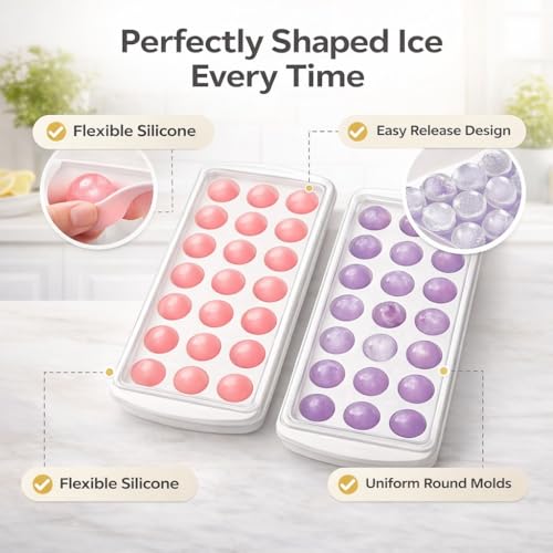 Set de 2 Cubeteras flexibles con 21 cubos miniatura 2