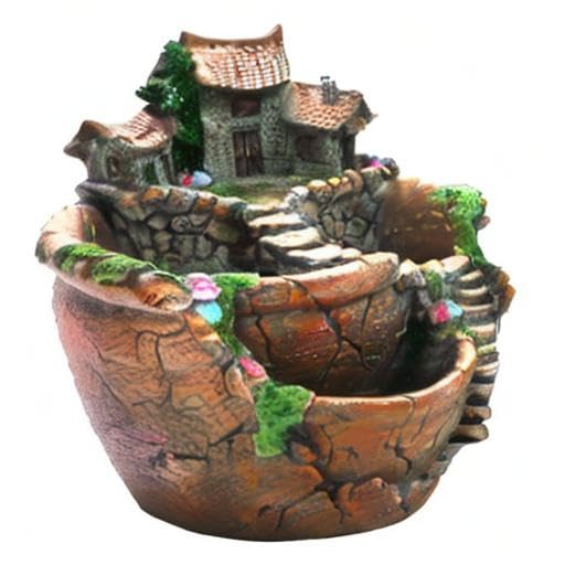 Pot de fleurs de jardin succulent pour simulation créative de plantes - 8