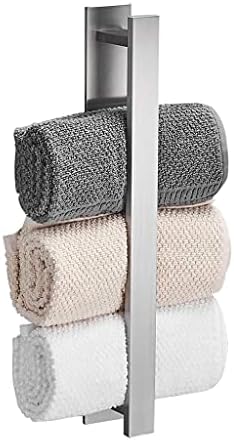 Towel Holder Stainless Steel Towel Rack 40Cm Wall Mounted Towel Hanger Bathroom Towel Bar Rail Towel Holder Punch-Free Towel Rack，