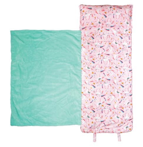 Image of Stephen Joseph, Toddler All Over Print Nap Mat with Soft Blanket and Removable Pillow for Boys & Girls, Kids Sleeping Bag for Elementary, Daycare, Preschool with Carry Handle