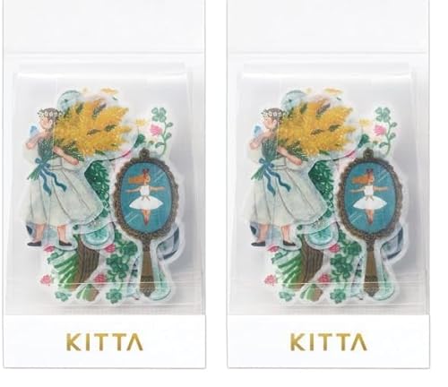 キングジム フレークシール ちいさく持てるマスキングテープ KITTA クラシ KITF001 (× 2)