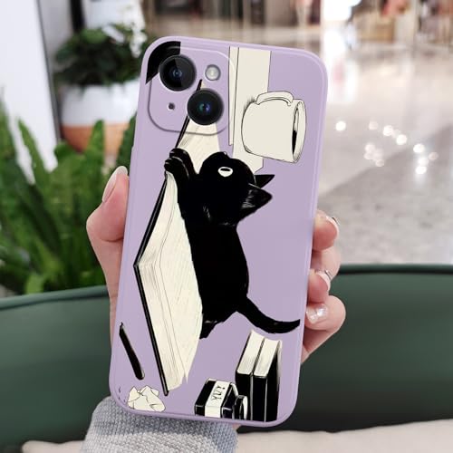 Coque iPhone 14 silicone finition douce et ajustement premium violet