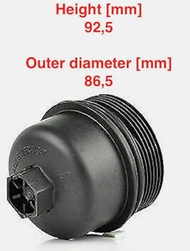 FOR PEUGEOT 1007 3008 EXPERT PARTNER Oil filter housing cap cover 2S6Q 6737 AA