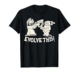 Vintage Evolve This Jesus and Darwin 3 T-Shirt, Men, Black, X-Large