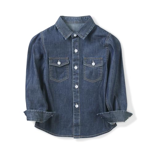 Chemise en denim pour garçons robuste pour éviter les déchirures