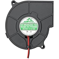Ventilador Turbina 12V 75mm x 30mm 7530 12V Dual Ball Bearing Ventilador DC sin escobillas Ventilador