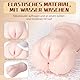 Masturbieren, 2 in 1Taschenmuschi, Realistische Pocket Pussy Sexy Doppelkanal kompakt Vagina Anal Tragbare 3D Masturbatoren, Erotik sex spielzeug für die männer solo (Weißehautfarbe)