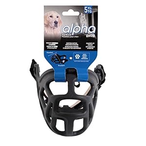 ZEUS-Alpha-TPR-Muzzle-for-Dogs-Comfort-Fit-Design-Prevents-Biting-Barking-and-Chewing-Black ZEUS Alpha TPR Muzzle for Dogs
