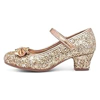 Lilley Sparkle Girls Rose Gold Heeled Shoe - Size 13 Child UK - Gold