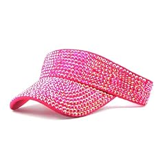 Visor-rhinestone-hot Pink