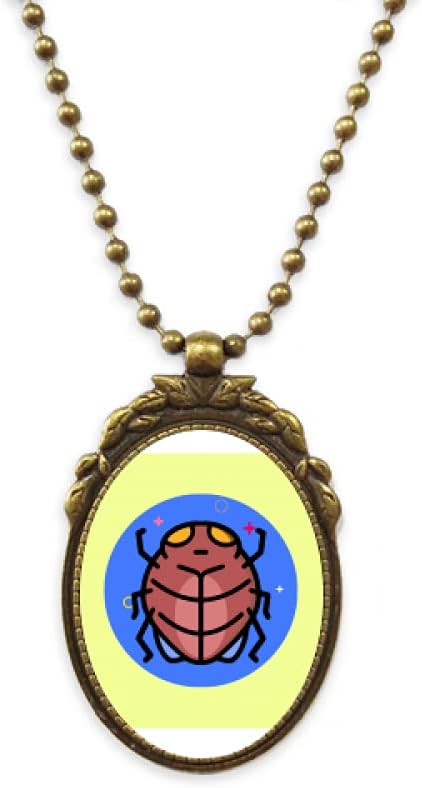 DIYthinkerSingularity Bizarrerie Beetle Scarab Antique Necklace Vintage Bead Pendant Keychain